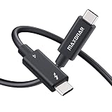【Intel認証取得】Maxonar Thunderbolt 4 ケーブル 1M【40Gbpsデータ転送・PD100W急速充電・8K@60Hz映像出力・USB4/TB3下位互換】アクティブ タイプC ケーブル MacBook Pro/Air M1 M2/Mac Studio/Studio Display/Surface/外付けSSD/eGPU/ドッキングステーション対応