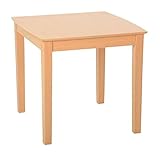 ダイニングテーブル リビングテーブル 【正方形 75cm角】 木製 2人掛け用 『デリカ』 ナチュラル