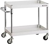 ＴＲＵＳＣＯ　フェニックスワゴン　７５０Ｘ５００　２段　Φ７５ゴム車輪　Ｗ色【PEW672G75W】 (販売単位：1台)