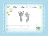 TenLil'Imprints Birth Certificate Kit, Blue/Black by Ten Lil' Imprints