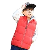 (チェリーレッド) CherryRed キッズ 子供服 女の子 男の子 ベスト 袖なし ベビーベスト秋冬 中綿 90 オレンジ
