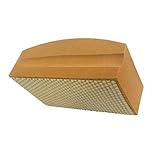 Perfk 研磨工具　ポリッシャー　サンディング　ブロック　パッド　ダイヤモンドハンドパッド　研磨用　ユニーク　ウェットサンディング　研磨感　全4種 - 褐色