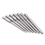 Demiawaking 7pcs 75mm T8-T30 磁気 スクリュードライバビット S2合金鋼 六角シャンク トルクス 電動