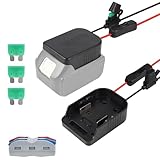【1個入り】マキタ互換品 バッテリーアダプター 18V コンバーター ON/OFF ヒューズ＆スイッチ付き 14.4v 18v適合 互換性 BL1830 BL1840 BL1850 BL1860 DIYライドオントラック、ロボット工学、RC玩具、ワークライト用グッドパワーコンバーター