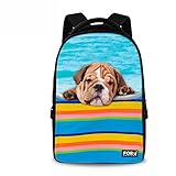 FOR U DESIGNS(JP) バックパック メンズ レディース 通学 通勤 犬柄