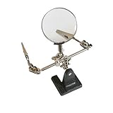 Silverline Helping Hands 63mm 2.5x Craft Hobby Magnifying Glass Precision Holder