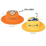 【日本正規品】 フラップジャックキッズ (FlapJackKids)   リバーシブルサマーハットフクロウ / トリオレンジ/イエロー1個セット LUV0101S