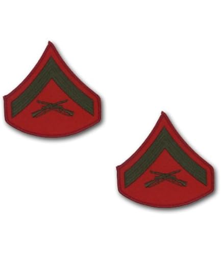 Amazon | アメリカ海兵隊 階級章 - 上等兵（E-3）/ Lance Corporal