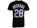 ノーラン・アレナド コロラド・ロッキーズ #28 メンズプレイヤーTシャツ ブラック