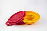 Marcus & Marcus MARCUS THE LION Collapsible Silicone Baby Bowl 260 ml - Red by Marcus & Marcus