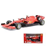 HTLNUZD ブラーゴ1/43 2020 F1 SF1000#16 シャルル ルクレールBburago1/43 FERRARI FORMULA 1 F1#16 Charles Leclerc シグネチャー シリーズ レース スポーツカー ダイキャストカー Diecast Model ミニカー