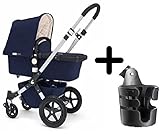 Bugaboo Cameleon3 Complete Stroller 2015, Navy (Classic Collection) + Bugaboo Cup Holder by Bugaboo 