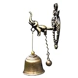 アンティーク ドアベル マグネット 動物 モチーフ 呼び鈴 (象)