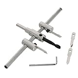 Flameer 全３サイズ　高品質　自由錐　サークルカッター　ホールソー　木工用　円切りサークルカッター　多機能　調整可能　　実用的　便利 - 225ミリメートル