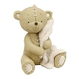 Button Corner Resin Money Bank Bear with Blanket 17cm by Widdop Bingham