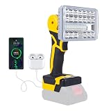 【36w・6500k・10000ルーメン】マキタ互換品 LED投光器 充電式 コードレス作業灯 5インチ マキタ18Vバッテリー対応 USB充電＆リバース充電 50,000時間使用可能 2段階明るさ調節 高速冷却 180度角度調節 IP66防水 幅広い用途 日本語説明書付き 2年品質保証 野外照明/集魚灯/夜間工事/駐車場灯/アウトドア/キャンプ/停電対策/緊急照明 本体のみ