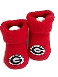 Georgia Bulldogsベビーブーティレッド幼児ソックスNCAA公式ロゴUGA Bulldawgs