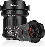 7artisans 9mm F5.6フルフレーム 132°広角レンズ 歪みほぼゼロ、最短焦点距離0.2m、Sony A7シリーズ A7R A75 A7SII A9 A7C A1などに対応