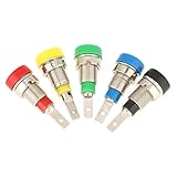 Acogedor　バナナメスコネクター　高品質　完全に絶縁　バナナプラグコネクター　混合色2mm 　5個入り