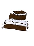 Babyoll Bedding Regal Neutral Mini crib/ Portable/ Port-a-Crib Bedding Set for boy and girly, Chocol
