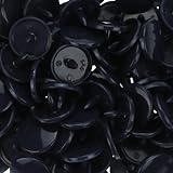 100 Glossy Dark Navy (B2) Round KAM Plastic Resin Snaps Craft Baby Bib Cloth Diaper by KAM [並行輸入品]