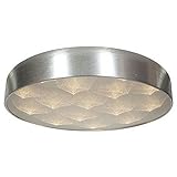 Access Lighting 70082LEDD-BSL-ACR Meteor Dimmable LED Flush-Mount - Brushed Steel & White Acrylic [並
