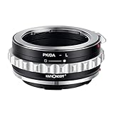 K&F Concept マウントアダプター KF-DAL（ペンタックスKマウント（DAレンズ対応）レンズ → Lマウント変換）