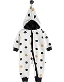 [Vaenait Baby]100%綿ベビー服ロンパースつなぎ肌着カバーオールフード付きPompom Black L