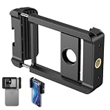 EsiFare スマホレンズ専用アダプター 携帯電話アダプターマウント 接眼レンズ径17mm 汎用アダプター 双眼鏡 顕微鏡 スマホアダプター スマホ マウント ホルダー 撮影用 スマートフォンホルダー