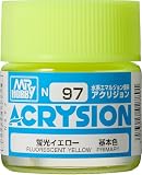 GSI クレオス(GSI Creos) アクリジョンカラー 蛍光イエロー 蛍光 10ml ホビー用塗料 N97