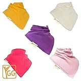 セットof 5 Groovi Gee Plain GirlsベビーBibsジッピー