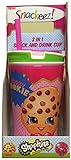 Snackeez Shopkins 2 in 1 Snack and Drink Cup Cup, Colors and Designs Vary) (Green) by Snackeez