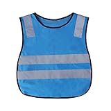 伸縮性ウエストバンド プリスクール制服でベスト/安全ベストを実行GOGOキッド反射 - ブルー - CHILD
