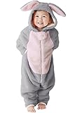 Sweet Mommy マシュマロボア＆オーガニックコットン うさぎさんジャンプスーツ ふわふわ柔らか 抱きしめたくなるあったか カバーオール 選べる足先 手洗い可 コスチューム ラビット スウィート