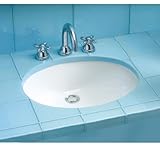 Toto lt597 Dantesca 19 "アンダーマウントバスルームシンクwithオーバーフロー、 One Size LT597#51 1