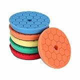 SPTA 6インチ（150）斜角付き5枚ハイブリッド光カット/ポリッシュパッドRO/DAポリッシャー、研磨パッド（六角）