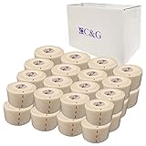 ヘリオ (HELIO) C&G ホワイトテープ 38mm×12m 32巻入 非伸縮 固定用テープ CG38WT-32