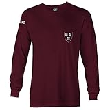 Harvard University Crimsonマスコット長袖Tシャツ S レッド