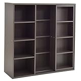 タンスのゲン シングル スライド 書棚 90cm スライド書棚 マンガ CD DVD コミック ラック 木製 シェルフ ナチュラル 68100008 D2