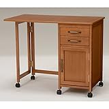 折りたたみデスク VDT-7956BR ブラウン