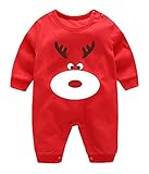 Red Deerロンパースベビーコットンジャンプスーツセット