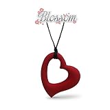 Blossom Baby Teether Red Pendant Necklace Worn By Mother [並行輸入品]