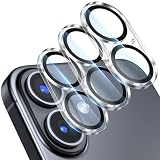 カメラフィルム カメラ保護iPhone 17用 レンズカバー カメラカバー レンズ保護カバー カメラ保護フィルム 強化ガラス クリア 超高硬度9Hガラス 超高透過率 黒縁取り 露出オーバー防止 防塵 キズ防止 3枚セット