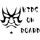 14色 KIDS ON BOARD 歌舞伎 KABUKI ステッカー【BABY IN CAR 男の子 女の子】 (ブラック)
