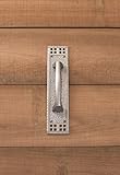 Brass Accents Inc A05-P5351-619 Arts & Crafts Pull on a Plate - Satin Nickel