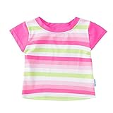 iplay アイプレイ　スイムスーツ　Classic Cap Sleeve Rashguard Shirt　【 760153-221-42 】 (サイズ：6m カラー： Pink Stripe） [並