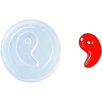 Amazon.co.jp: 【シリコンモールド】勾玉 通し穴付き まが玉