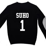 EXOパーカーMiracle 12月にセーターSBSコスチュームwith Kerchief +グローブブラック