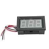 DC0V-200V　3桁　デジタルディスプレイ　電圧計　電圧計ゲージ　グリーン　バックライト