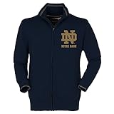NCAA Notre Dame Fighting IrishユニセックスFull Back Zipセーター、ネイビー、XXLサイズ